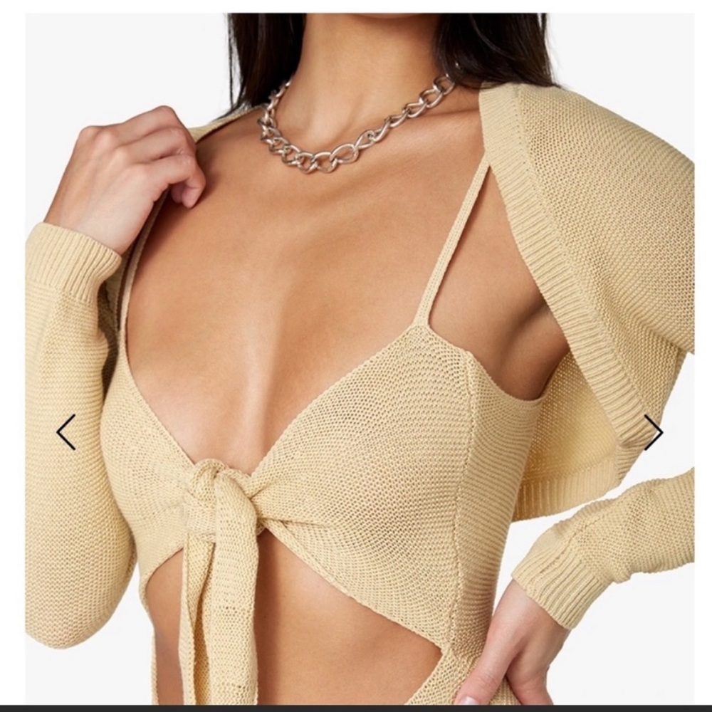 Weworewhat cropped sweater